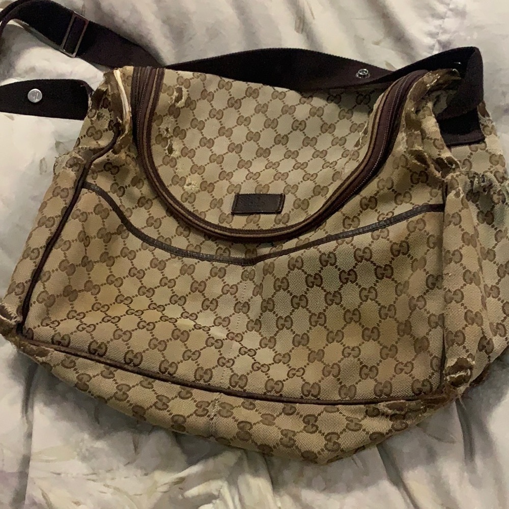 Authentic Gucci diaper used